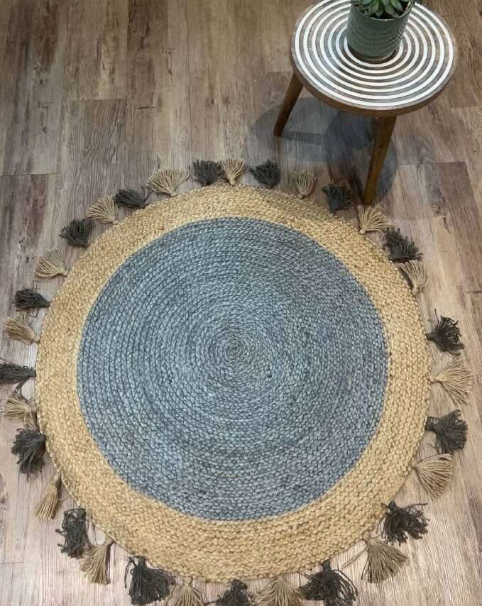 Jute Rug with Tassels