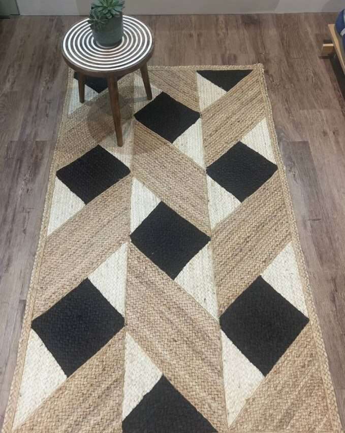 Hand Braided Rug Geometric