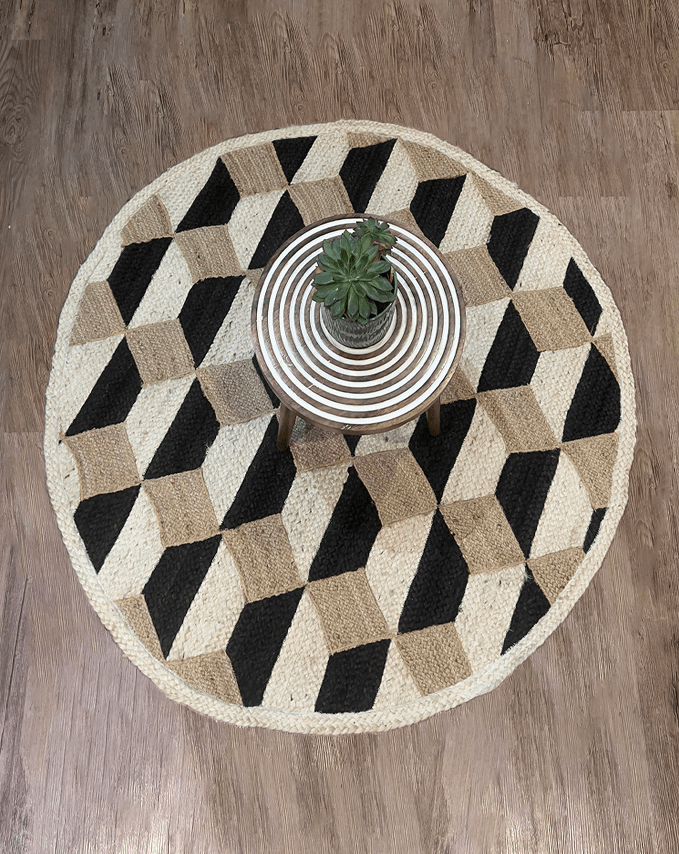 Hand Crafted Rounded Floor Mat