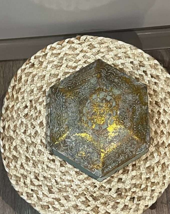 Ornate Gold and Silver Decorative Box