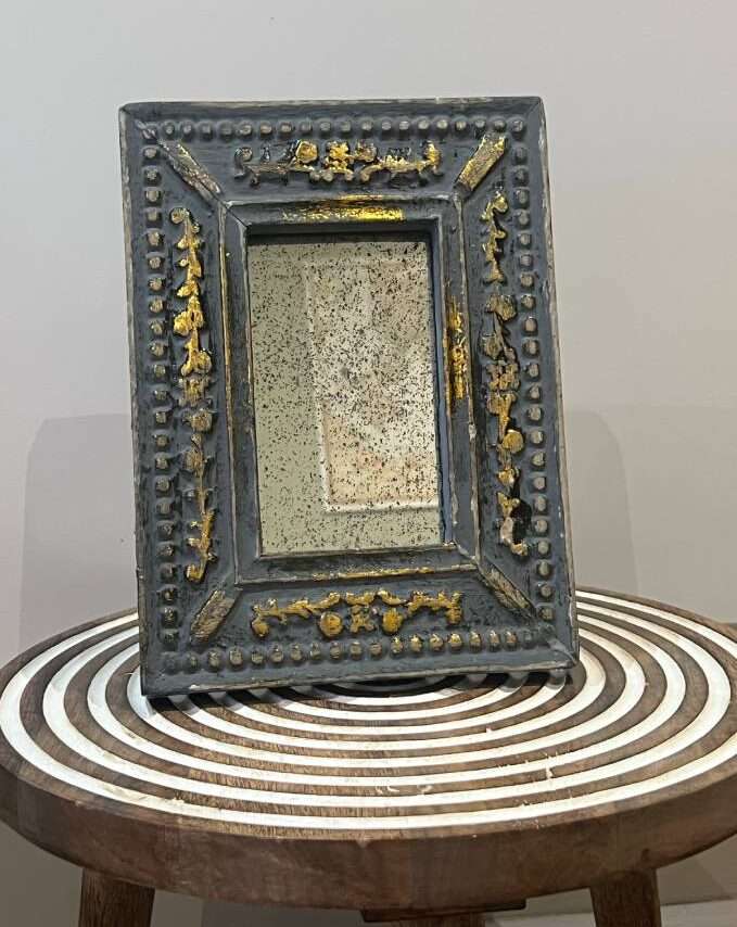 Ornate Gold & Black Mirror