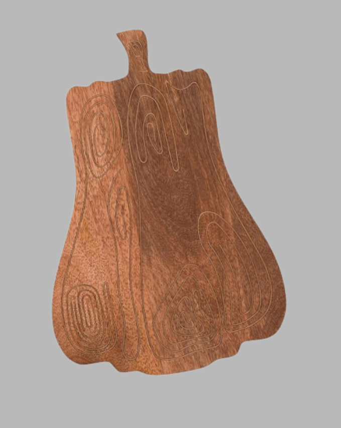 Wood Inlay Hardwood Gourd Cheeseboard