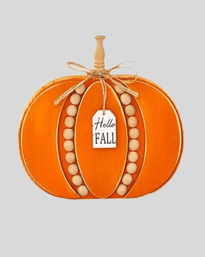 Beautifully Handcrafted Wooden Pumpkin