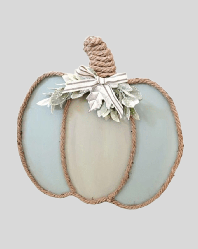 Elegantly handcrafted wooden pumpkin