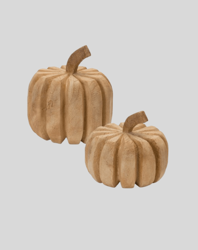 Rustic Wooden Pumpkin Decor Set