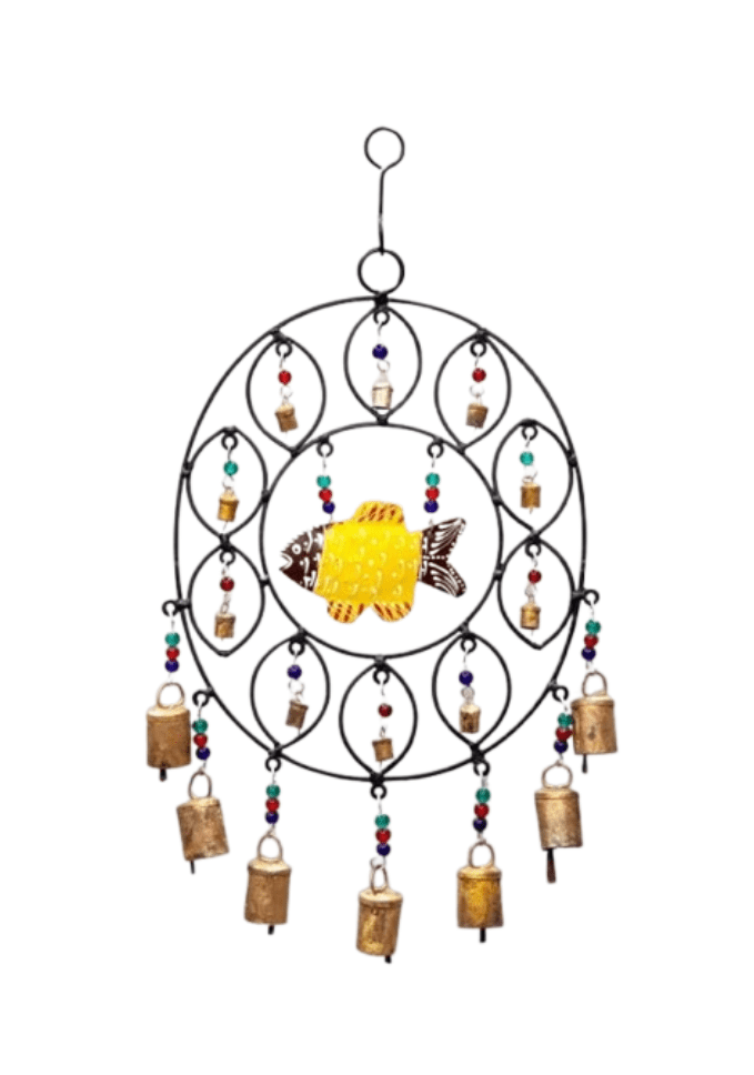 Handcrafted Metal Fish Wind Chime