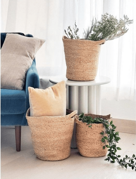 Jute Storage Baskets – Set of 3