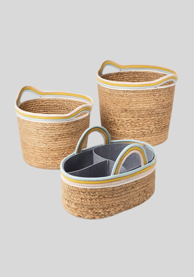 Jute Storage Basket Set